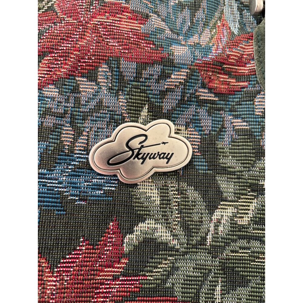 Womens Vintage Floral Tapestry Skyway Shoulder Travel Bag - Picture 5 of 11